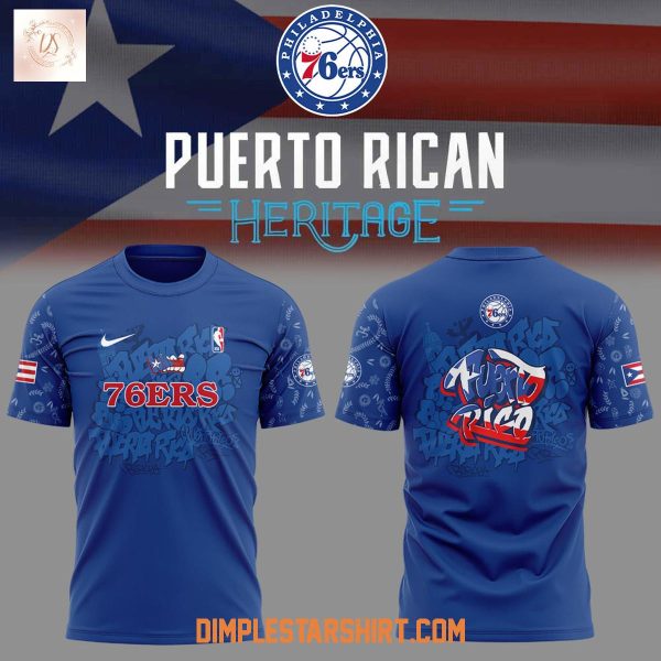 Philadelphia 76ers Puerto Rican Heritage 2025 Hoodie Shirt