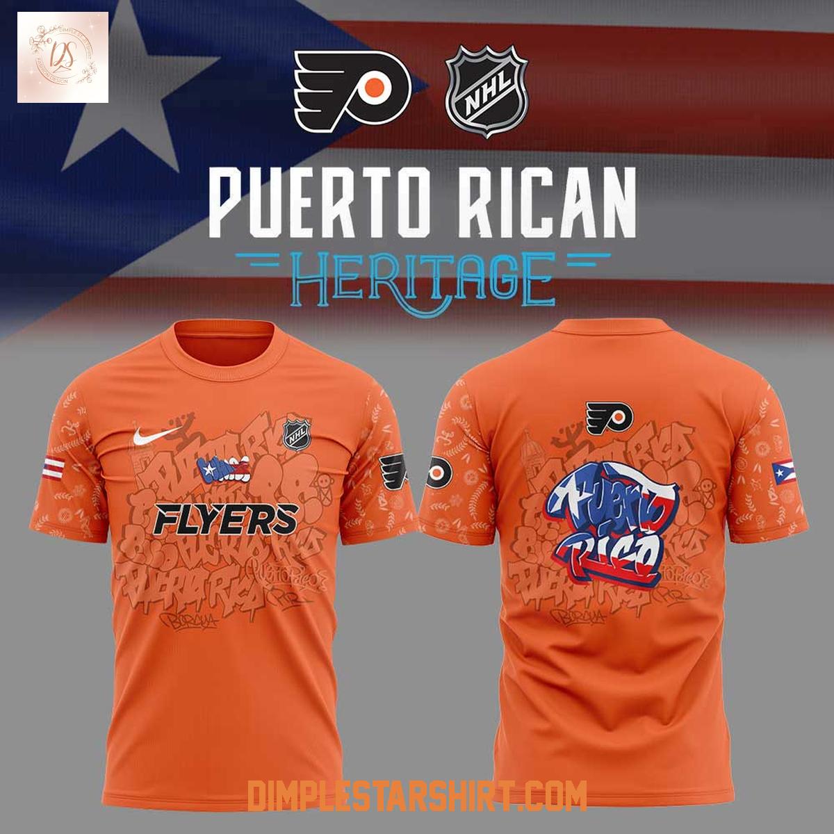 Philadelphia Flyers Puerto Rican Heritage Hoodie Shirt Philadelphia Flyers Puerto Rican Heritage Hoodie Shirt