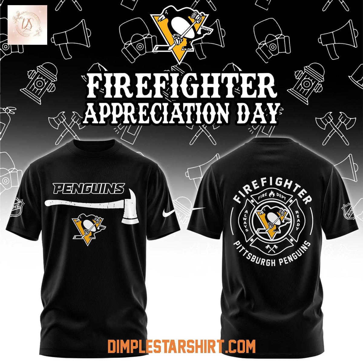 Pittsburgh Penguins Firefighter Appreciation Day Hoodie Shirt Pittsburgh Penguins Firefighter Appreciation Day Hoodie Shirt