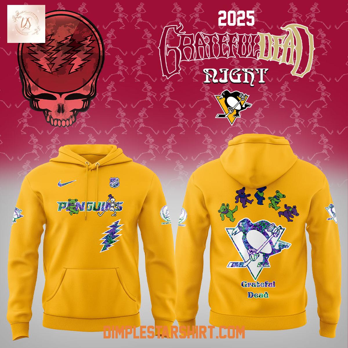 Pittsburgh Penguins Grateful Dead Night 2025 Hoodie Shirt Pittsburgh Penguins Grateful Dead Night 2025 Hoodie Shirt