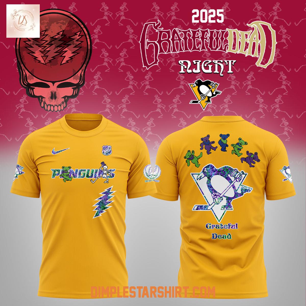 Pittsburgh Penguins Grateful Dead Night 2025 Hoodie Shirt Pittsburgh Penguins Grateful Dead Night 2025 Hoodie Shirt