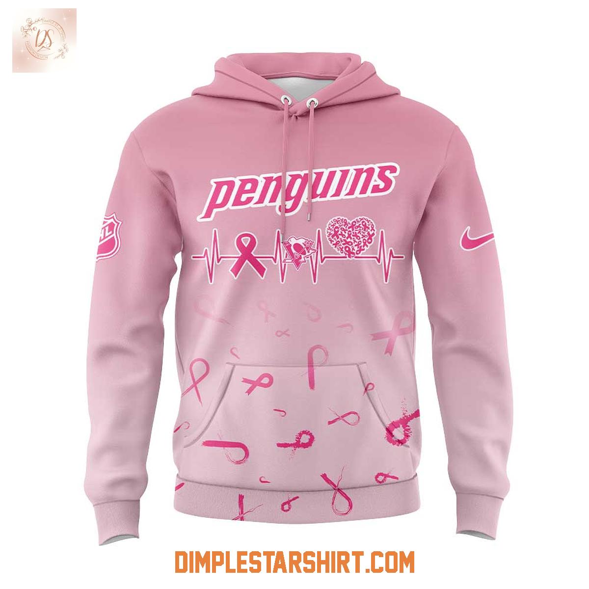 Pittsburgh Penguins Hockey Fight Cancer 2025 Hoodie Shirt Pittsburgh Penguins Hockey Fight Cancer 2025 Hoodie Shirt