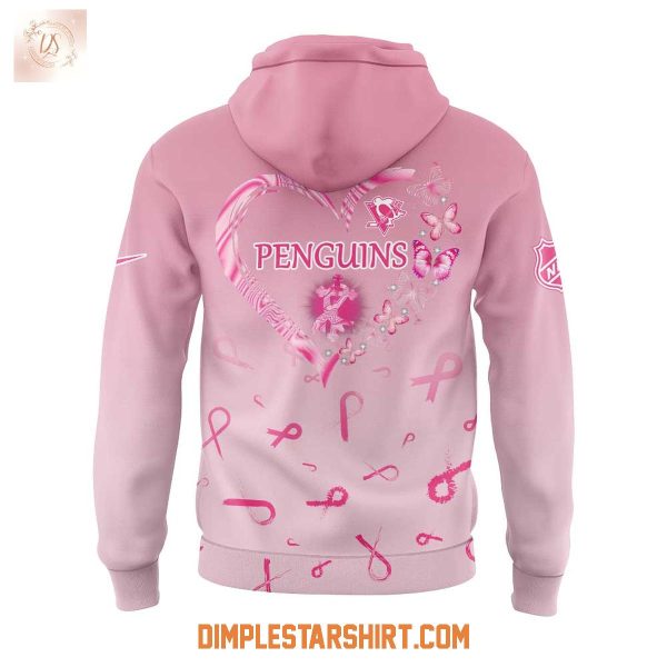Pittsburgh Penguins Hockey Fight Cancer 2025 Hoodie Shirt