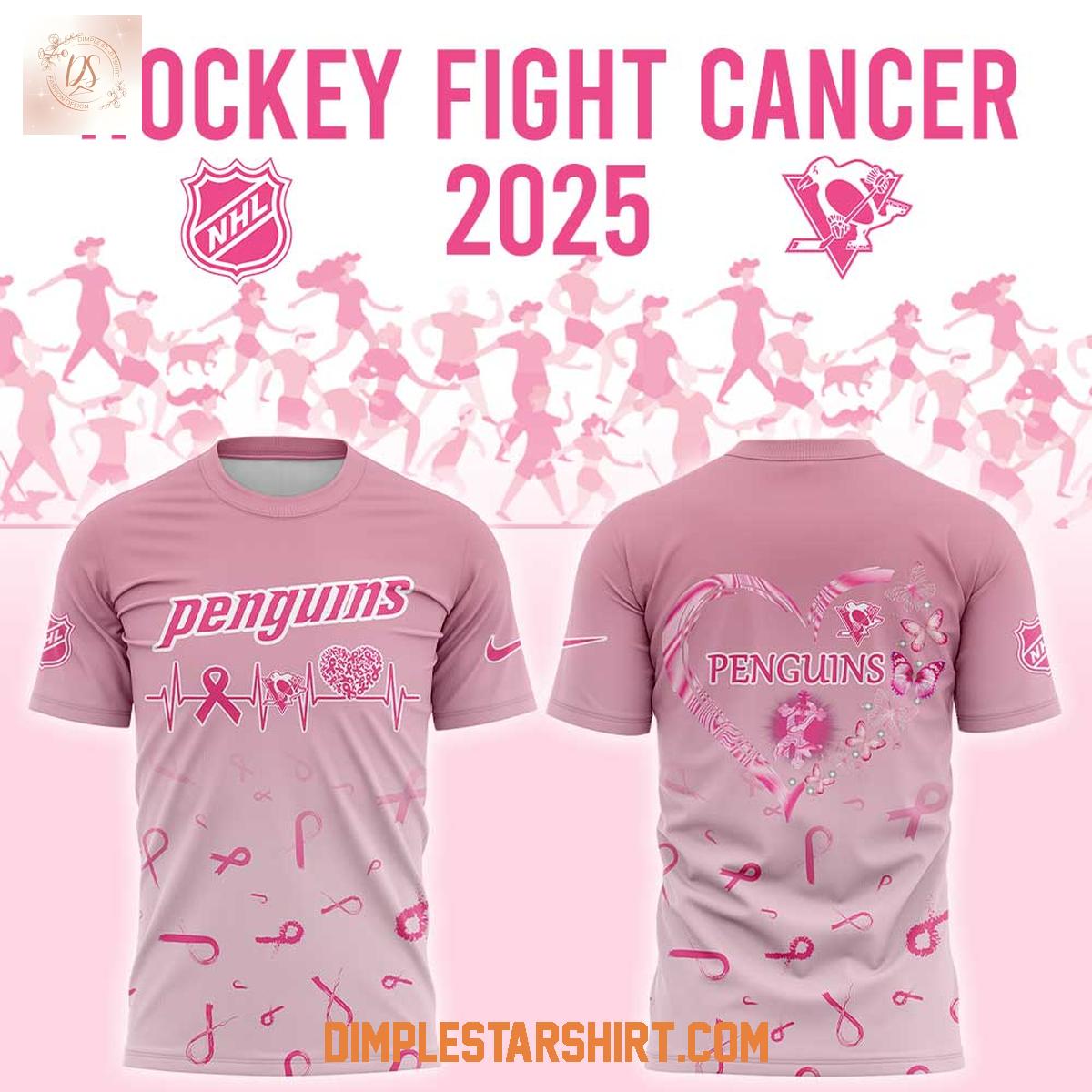 Pittsburgh Penguins Hockey Fight Cancer 2025 Hoodie Shirt Pittsburgh Penguins Hockey Fight Cancer 2025 Hoodie Shirt
