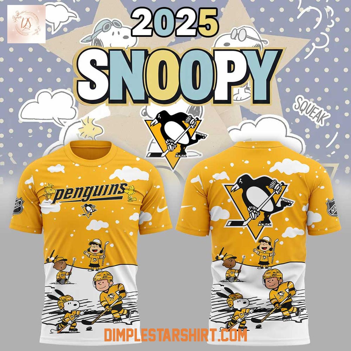 Pittsburgh Penguins Snoopy Peanuts 2025 Hoodie Shirt Pittsburgh Penguins Snoopy Peanuts 2025 Hoodie Shirt