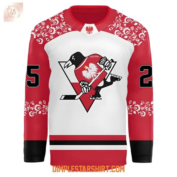 Pittsburgh Penguins x Polish Heritage Appreciation Night 2025 Hockey Jersey