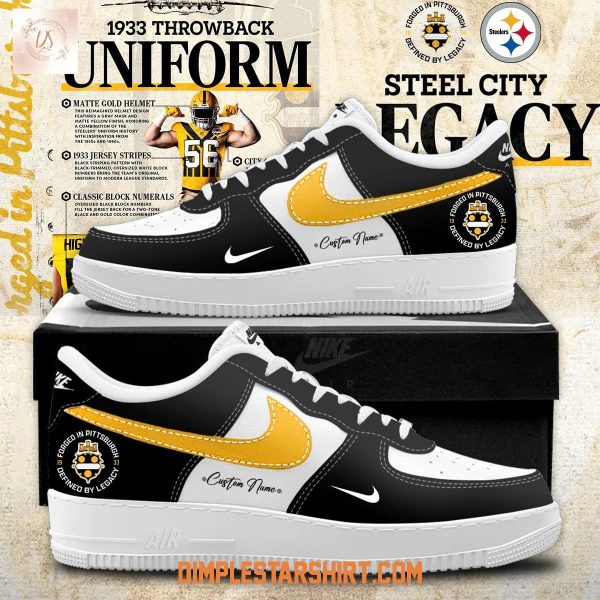 Pittsburgh Steelers 1933 Throwback Game Air Force 1 Shoes