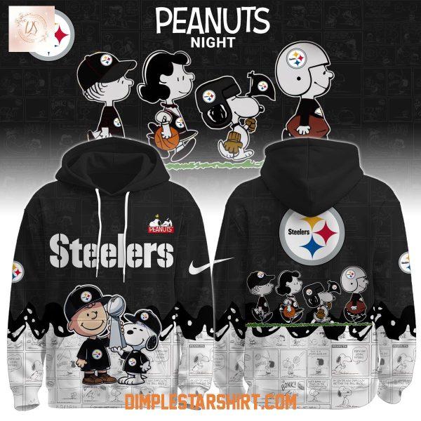 Pittsburgh Steelers x Snoopy Peanuts Night Hoodie Shirt