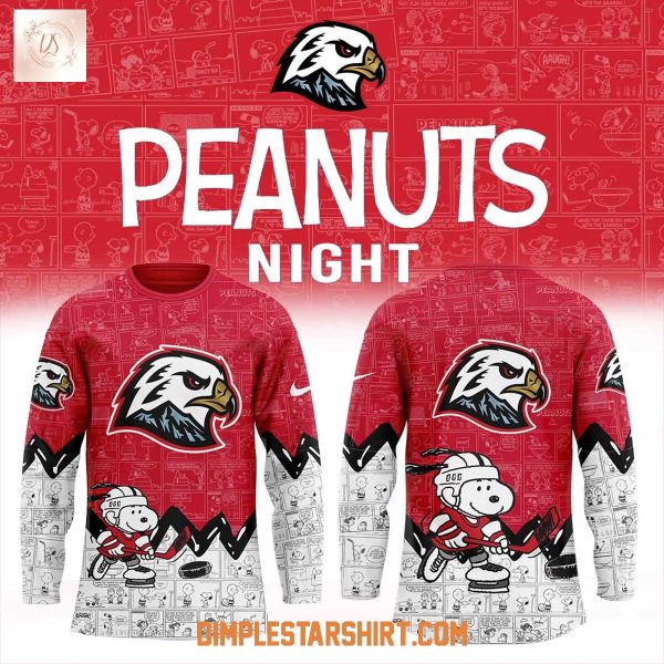 Portland Winterhawks 75th Anniversary Of Peanuts Hockey Jersey