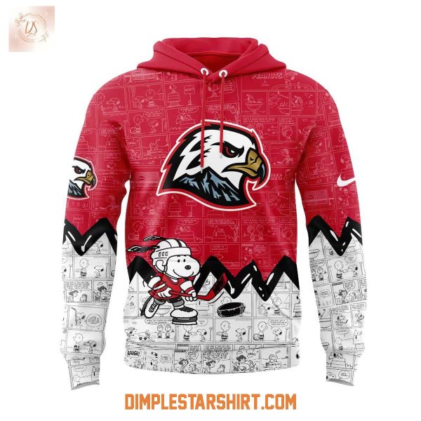 Portland Winterhawks 75th Anniversary Of Peanuts Hoodie Shirt