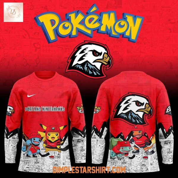 Portland Winterhawks x Pokemon Hockey Jersey