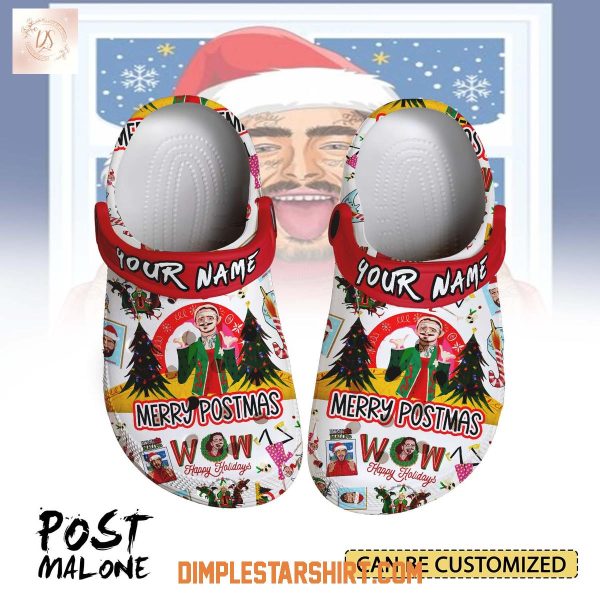 Post Malone Christmas Happy Holiday Clogs Crocs