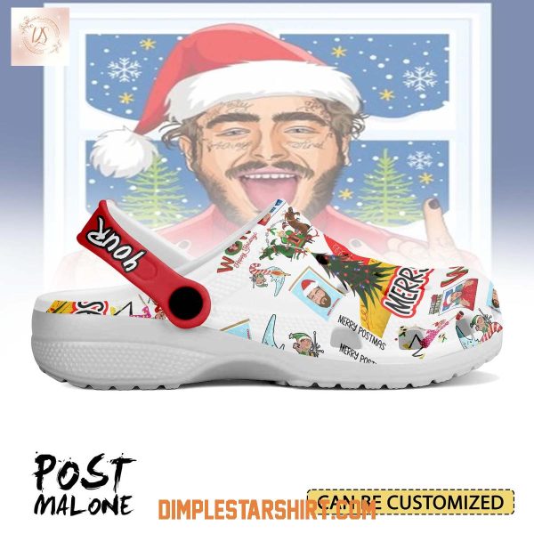 Post Malone Christmas Happy Holiday Clogs Crocs