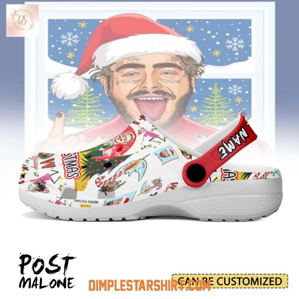Post Malone Christmas Happy Holiday Clogs Crocs