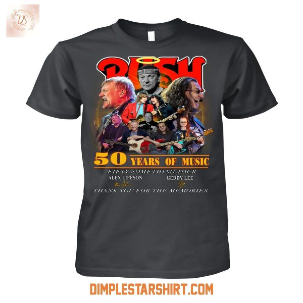 Rush Band 50 Years Of Music Fifty Something Tout T Shirt