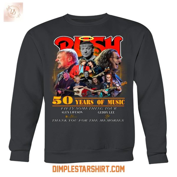 Rush Band 50 Years Of Music Fifty Something Tout T Shirt