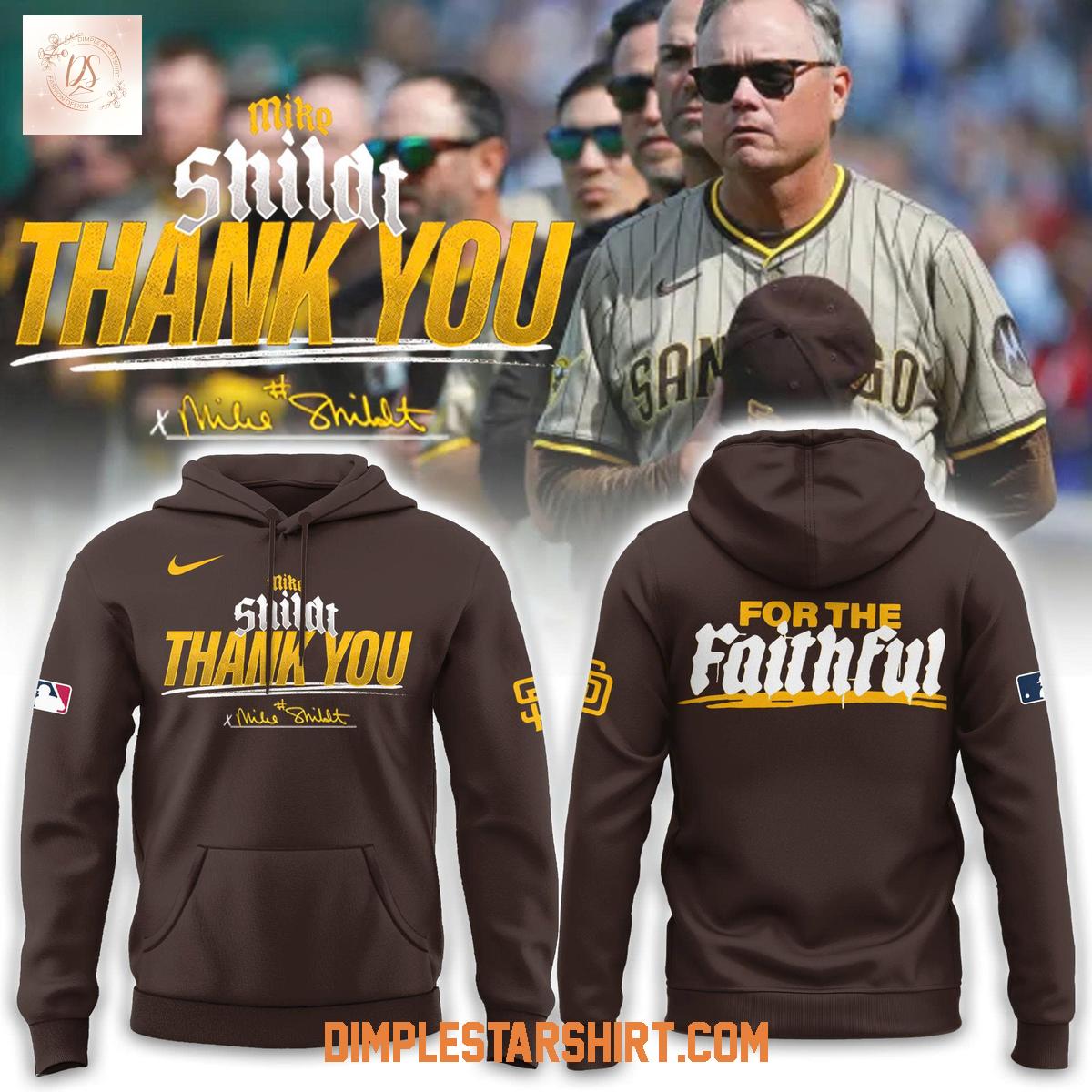 San Diego Padres Mike Shildt Thank You Hoodie Shirt San Diego Padres Mike Shildt Thank You Hoodie Shirt