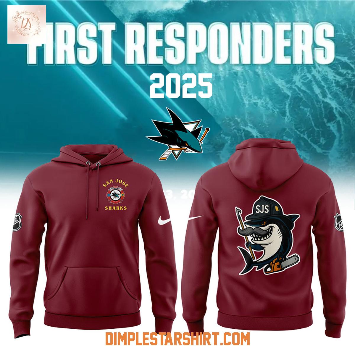 San Jose Sharks First Responders Night 2025 Hoodie Shirt San Jose Sharks First Responders Night 2025 Hoodie Shirt