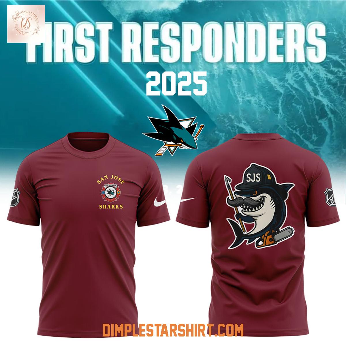 San Jose Sharks First Responders Night 2025 Hoodie Shirt San Jose Sharks First Responders Night 2025 Hoodie Shirt