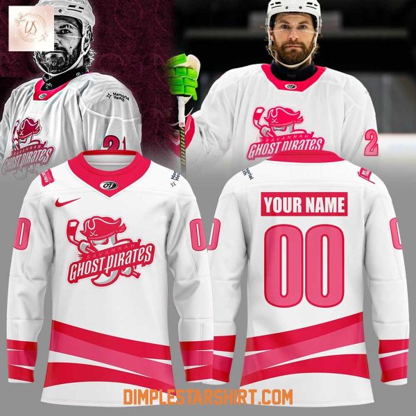 Savannah Ghost Pirates Pink In The Rink Hockey Jersey