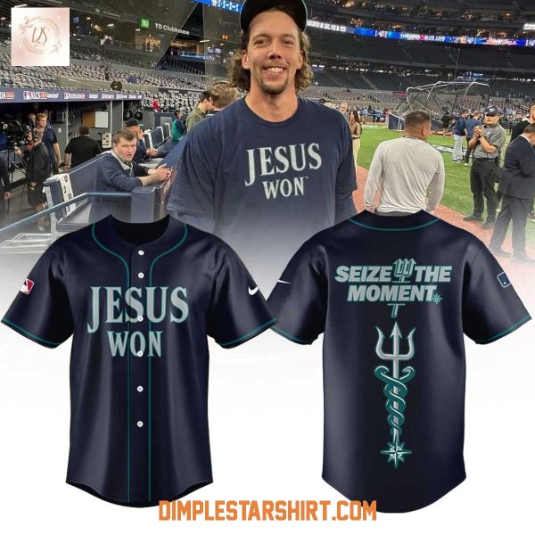 Seattle Mariners Jesus Won Seize The Moment Jersey