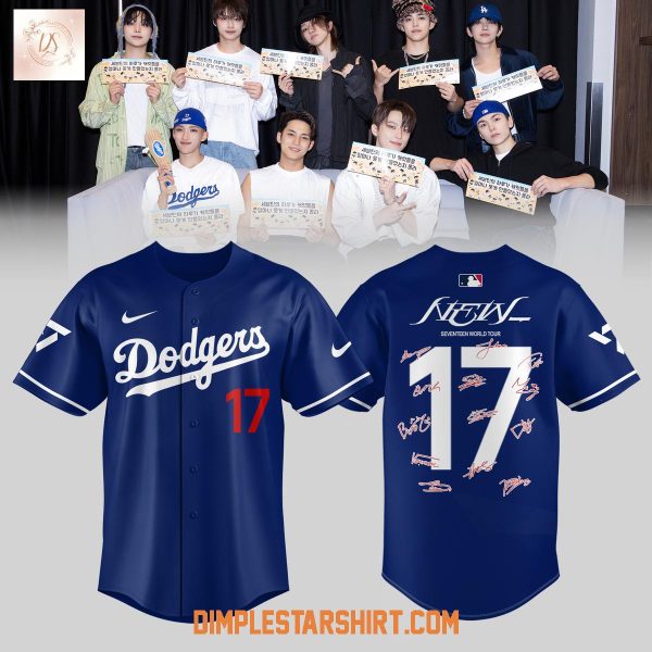 Seventeen In Los Angeles Dodgers Jersey