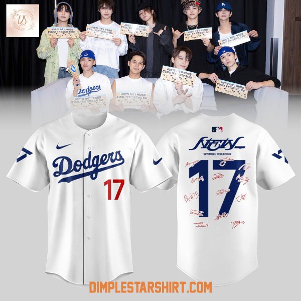 Seventeen In Los Angeles Dodgers Jersey