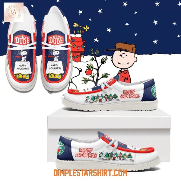 Snoopy Merry Christmas Happy Holiday Hey Dude Shoes