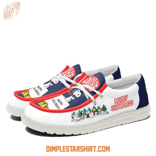 Snoopy Merry Christmas Happy Holiday Hey Dude Shoes