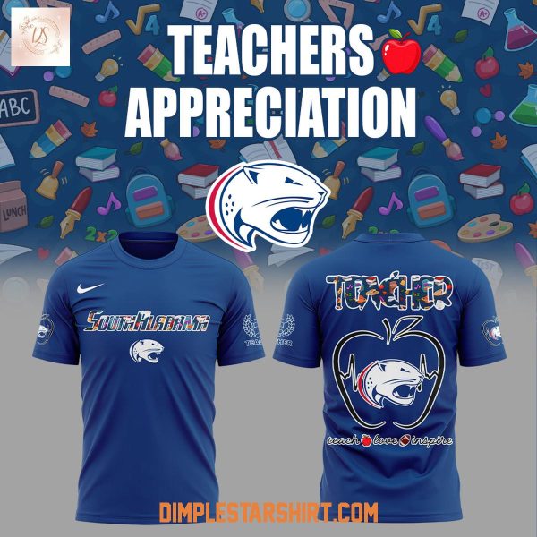 South Alabama Jaguars Teachers Appreciation 2025 Hoodie Shirt