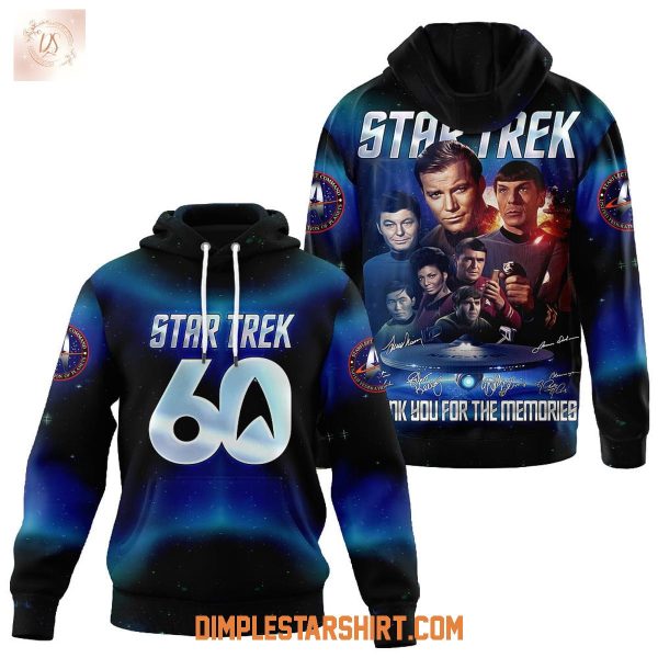 Star Trek 60 Years Thanks For Memories Hoodie Shirt