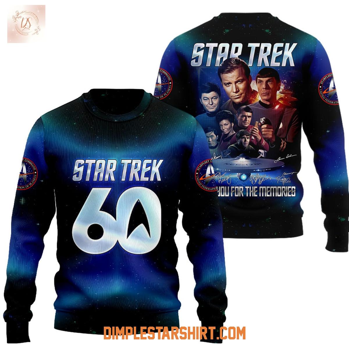 Star Trek 60 Years Thanks For Memories Hoodie Shirt Star Trek 60 Years Thanks For Memories Hoodie Shirt