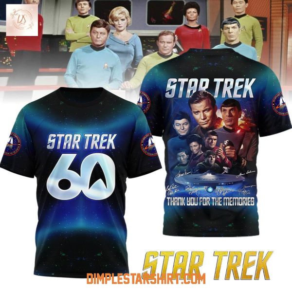 Star Trek 60 Years Thanks For Memories Hoodie Shirt