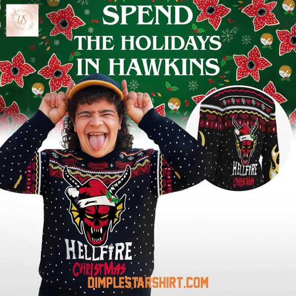 Stranger Things Hellfire Club Christmas Ugly Sweater