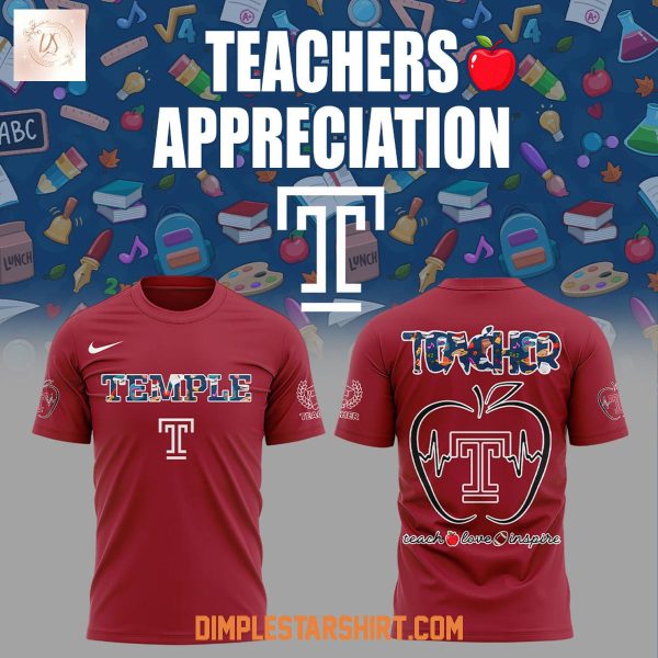 Temple Owls Teachers Appreciation 2025 Hoodie Shirt