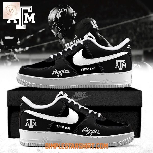 Texas A&M Aggies 2025 Blackout Special Air Force 1 Shoes