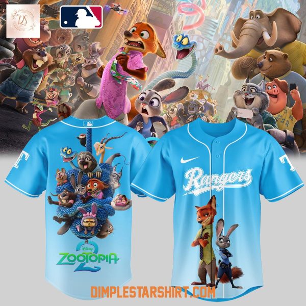 Texas Rangers x Zootopia 2 Jersey