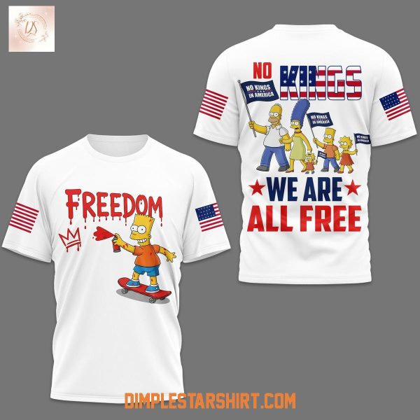 The Simpsons No Kings We Are All Free Shirt