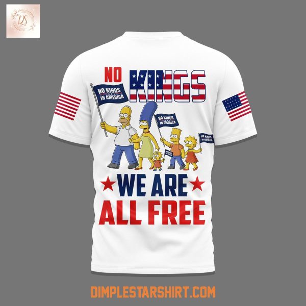 The Simpsons No Kings We Are All Free Shirt