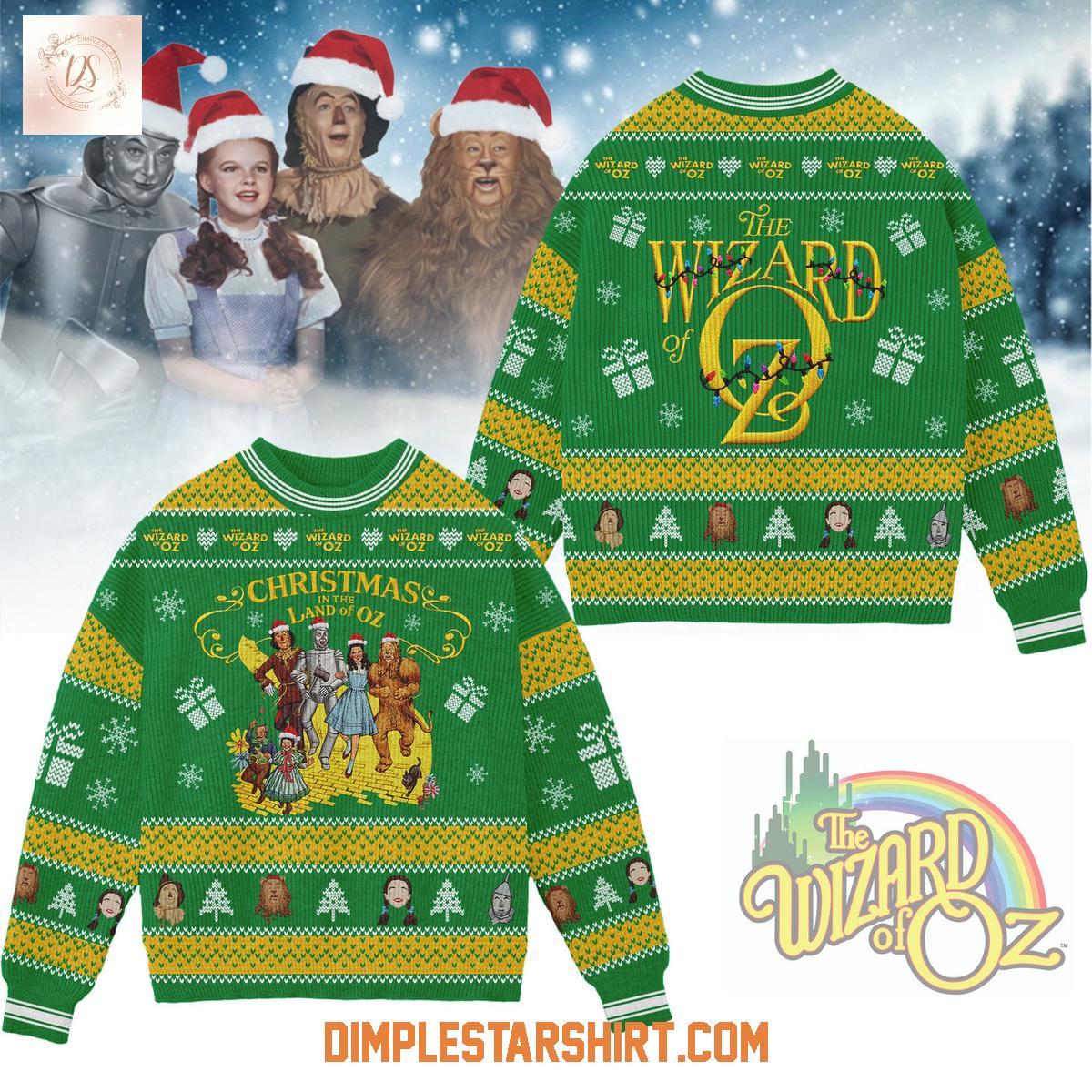 The Wizard Of Oz Christmas In The Land Of Oz Ugly Sweater The Wizard Of Oz Christmas In The Land Of Oz Ugly Sweater