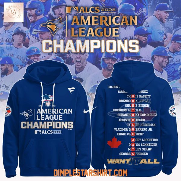 Toronto Blue Jays 2025 American League Champions Hoodie Shirt