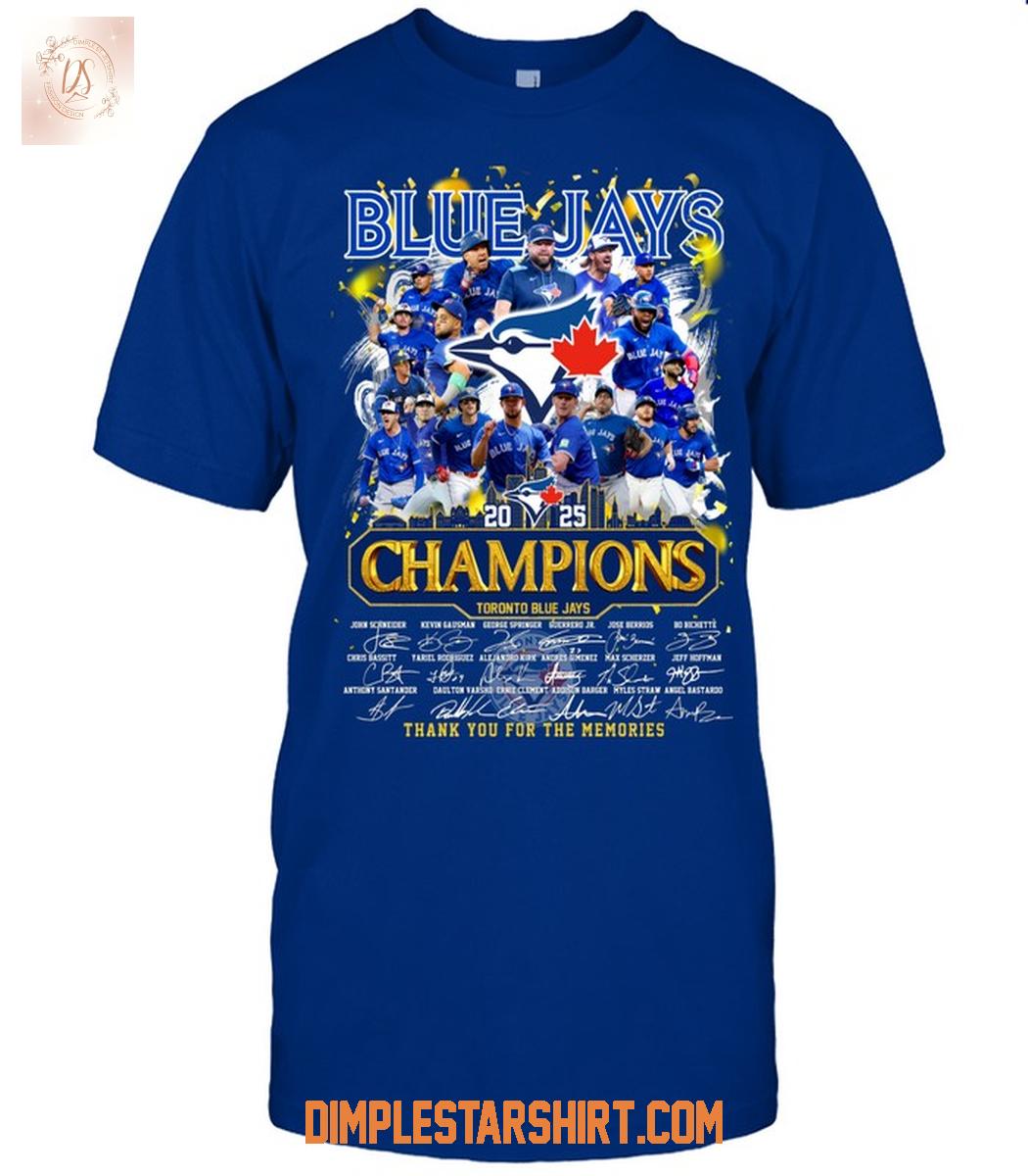Toronto Blue Jays 2025 Champions T Shirt Toronto Blue Jays 2025 Champions T Shirt