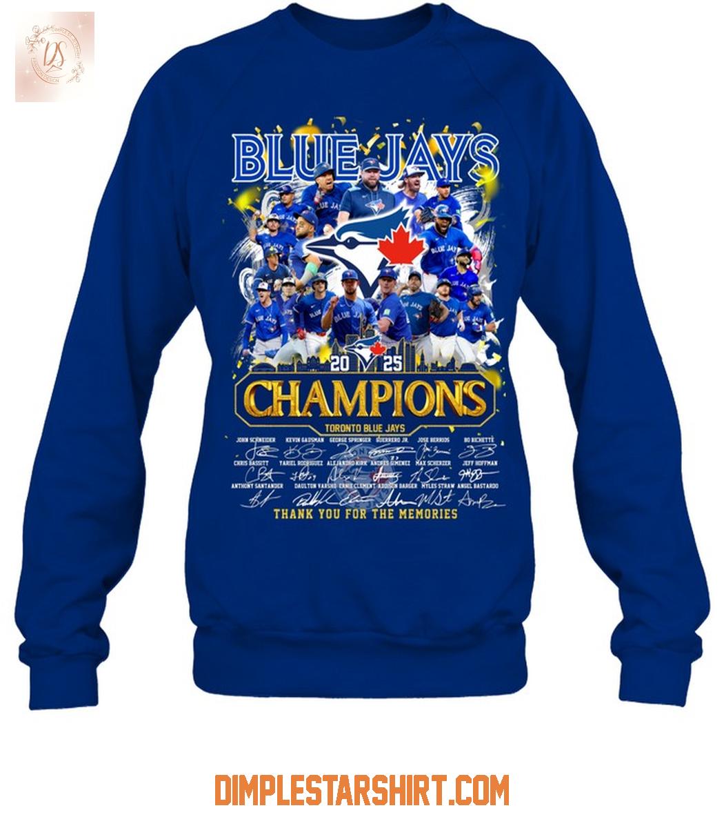 Toronto Blue Jays 2025 Champions T Shirt Toronto Blue Jays 2025 Champions T Shirt