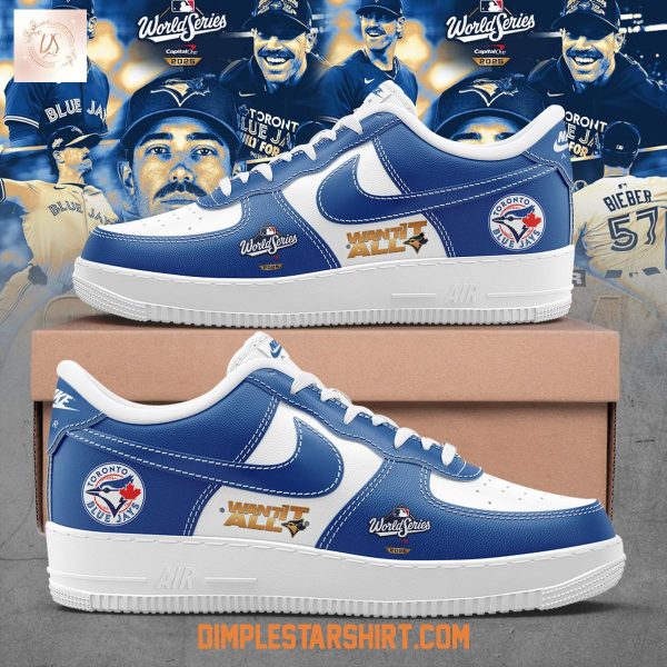 Toronto Blue Jays 2025 World Series Air Force 1 Shoes