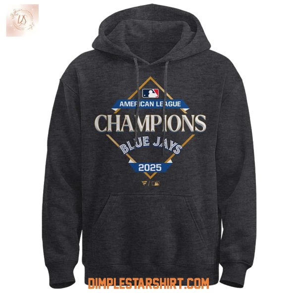Toronto Blue Jays AL Champions 2025 Gray Hoodie Shirt