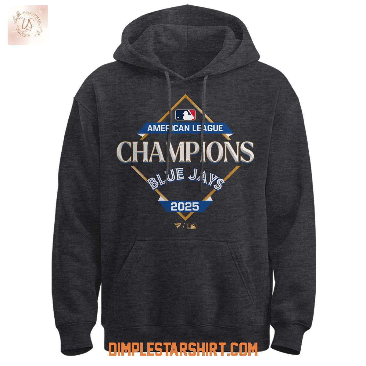 Toronto Blue Jays AL Champions 2025 Gray Hoodie Shirt Toronto Blue Jays AL Champions 2025 Gray Hoodie Shirt