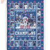 Toronto Blue Jays 2025 Champions Blanket Quilt