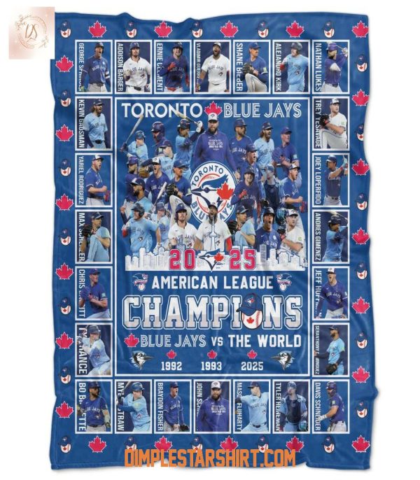 Toronto Blue Jays American League Champions 2025 Blanket Quilt