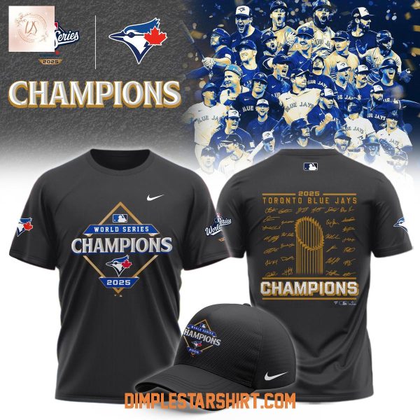 Toronto Blue Jays World Series 2025 Champions Gray Hoodie Shirt