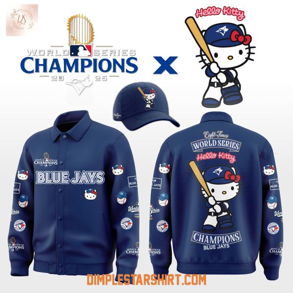 Toronto Blue Jays x Hello Kitty World Series 2025 Champions Baseball Jacket